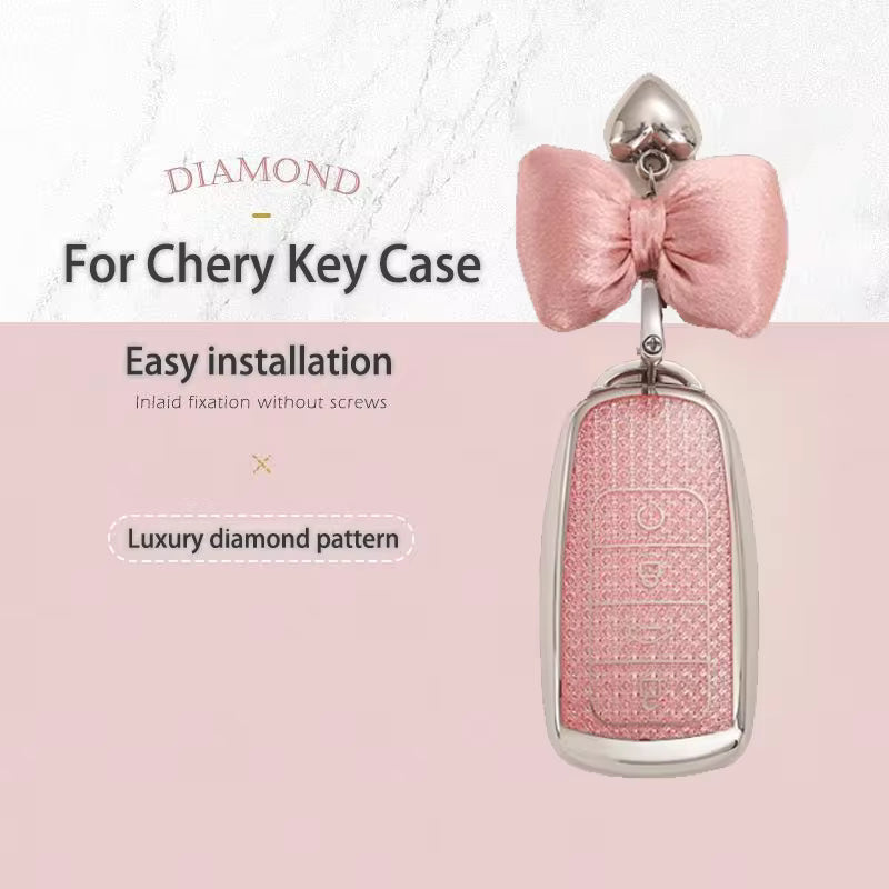 Omoda Luxury Diamond Key Cover | Glitter TPU Smart Key Case