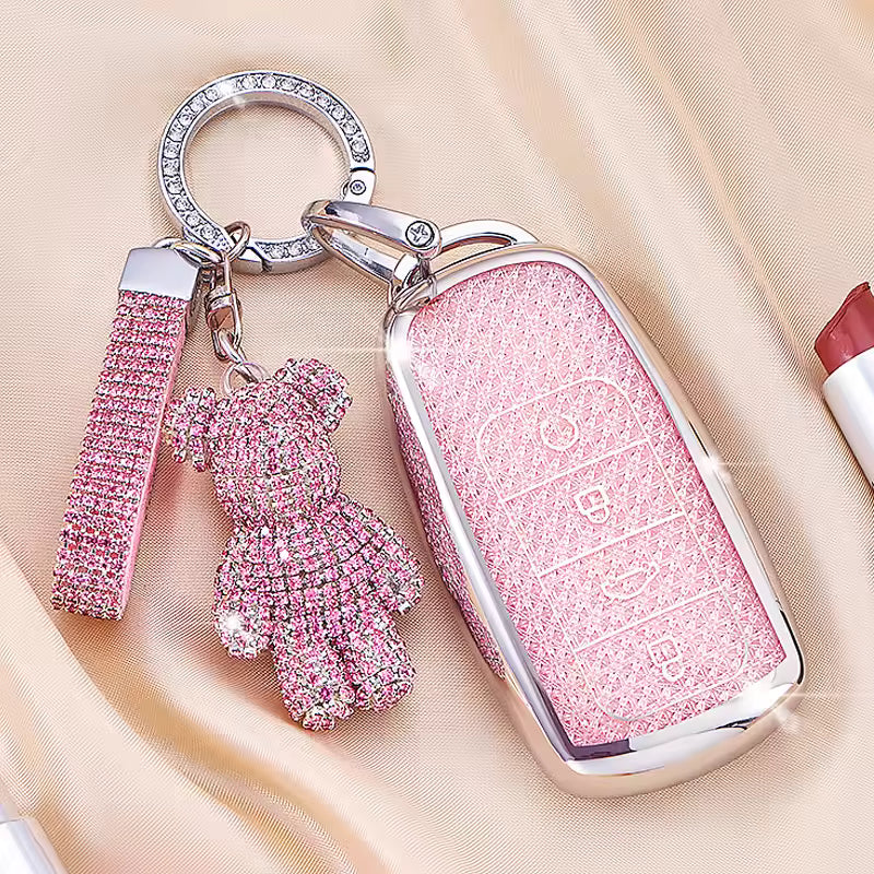 Omoda Luxury Diamond Key Cover | Glitter TPU Smart Key Case