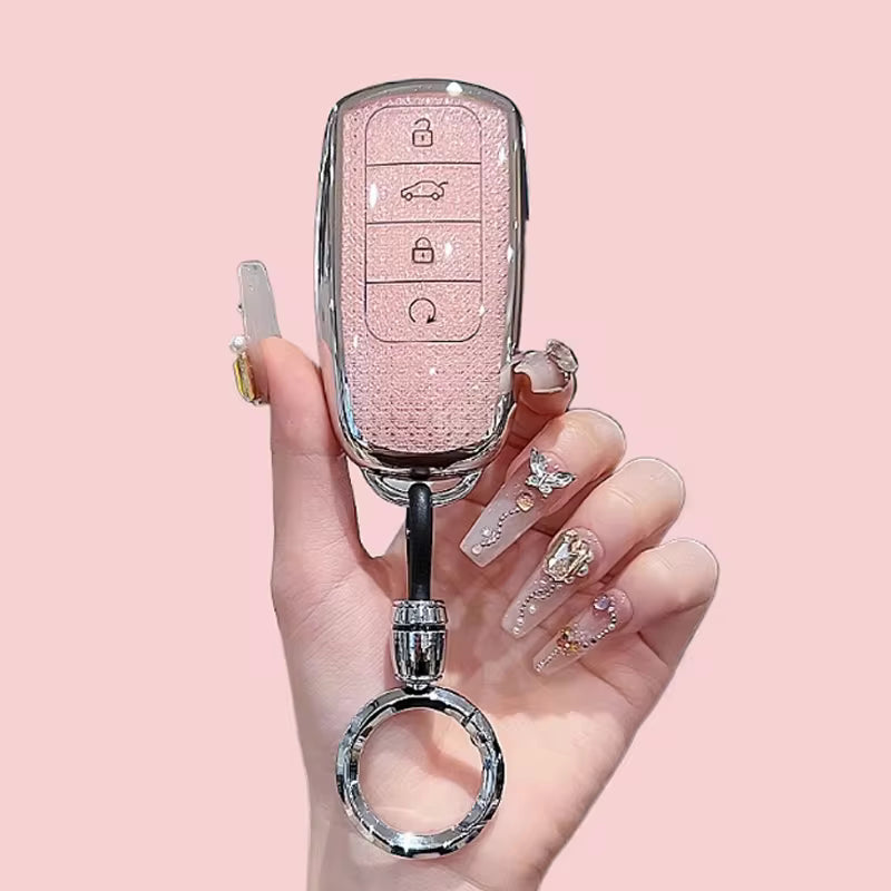 Omoda Luxury Diamond Key Cover | Glitter TPU Smart Key Case