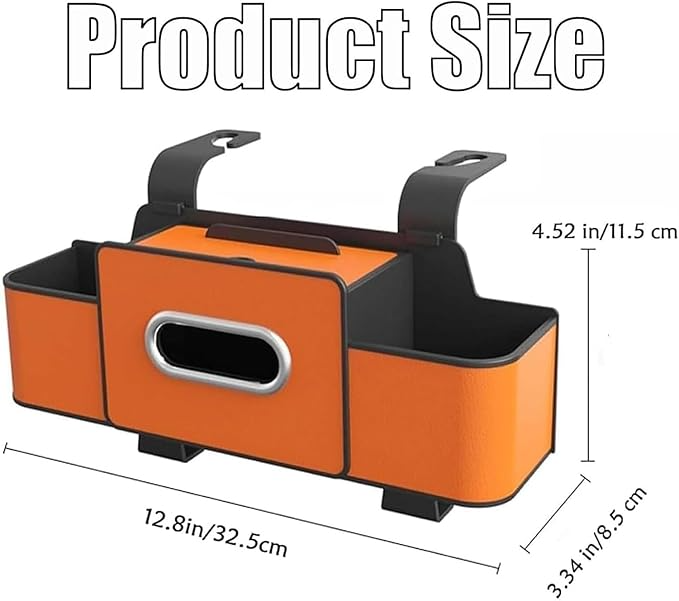 Omoda Premium Seat Back Storage Organiser with Cup Holders