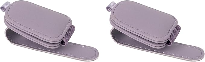 Omoda Magnetic Car Sun Visor Glasses Holders | 2 Pack Leather Sunglasses Clips