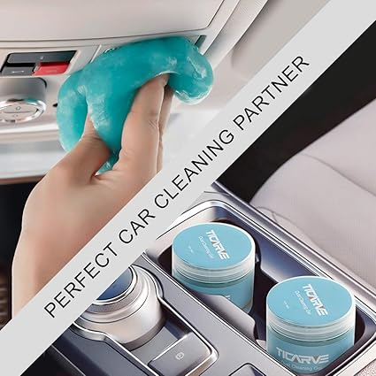 Car Cleaning Gel – Interior Dust Cleaner for Vents, Dashboard & Crevices