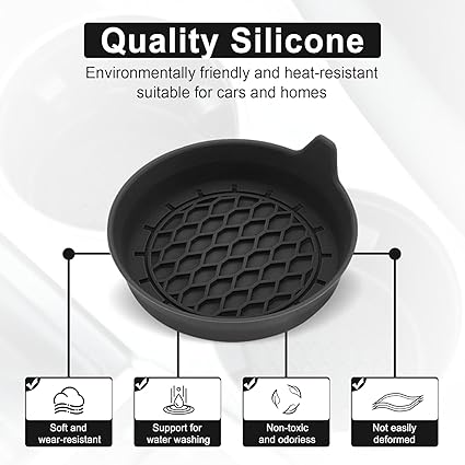 Car Cup Holder Coasters – Non-Slip Insert Mats