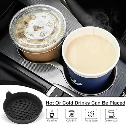 Car Cup Holder Coasters – Non-Slip Insert Mats