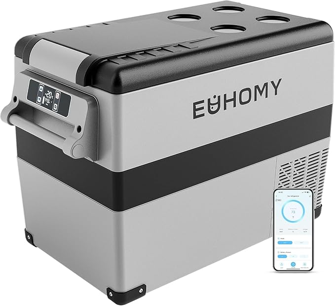 40L Portable Car Fridge Freezer – Dual Zone Electric Cool Box (12V/240V)