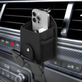 Omoda Car Air Vent Storage Pocket Organiser | PU Leather Phone & Accessory Holder