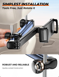 Car Headrest Tablet Holder – Adjustable Mount for iPad & Phones