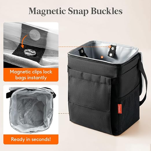 Omoda Car Seat Back Hanging Bin & Storage Organiser | 7.6L Waterproof Car Bin