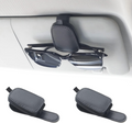Omoda Magnetic Car Sun Visor Glasses Holders | 2 Pack Leather Sunglasses Clips