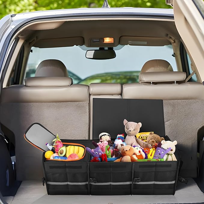 Omoda 115L Car Boot Organiser | Foldable Storage Box with Cooler Bag