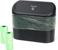 Car Bin with Lid – Mini Car Trash Can with Bags (Compact & Leakproof)