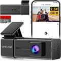 2.5K Dashcam for Cars – Front Camera with WiFi, Night Vision & Parking Mode