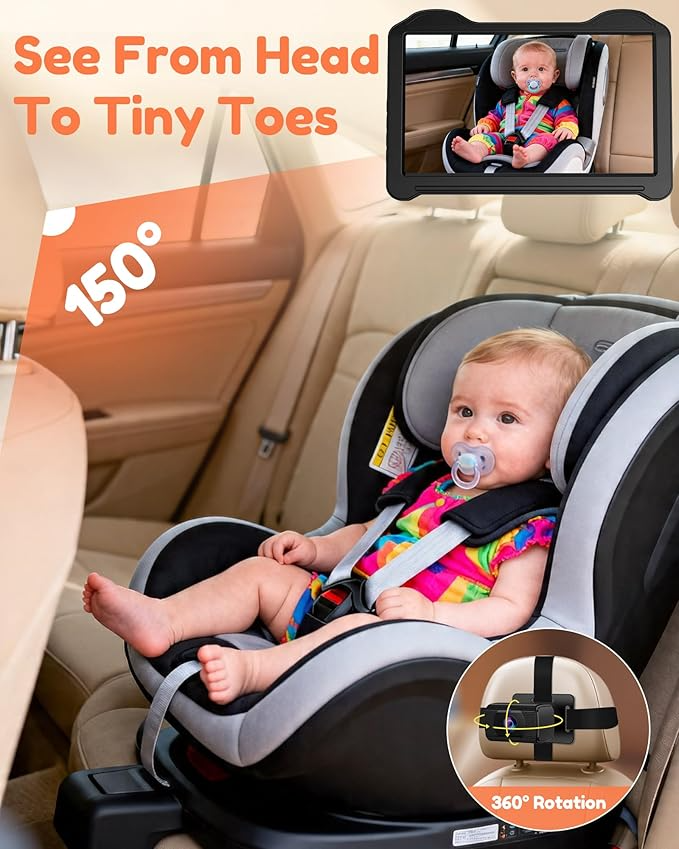 Omoda HD Baby Car Camera Monitor | 7" Display with Night Vision