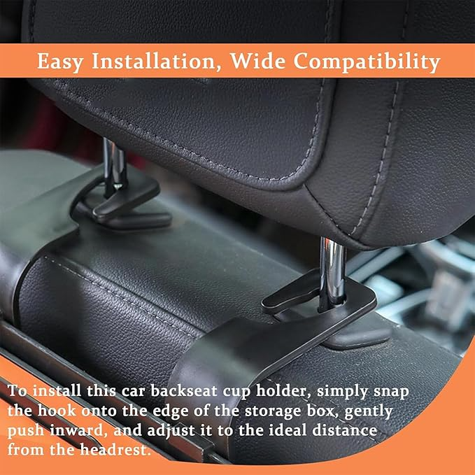 Omoda Premium Seat Back Storage Organiser with Cup Holders