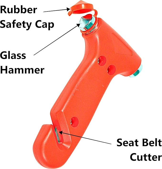 Car Emergency Escape Tool – Window Breaker & Seatbelt Cutter