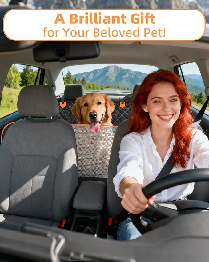 Omoda Dog Car Seat Cover | Waterproof & Scratch-Resistant Rear Seat Hammock