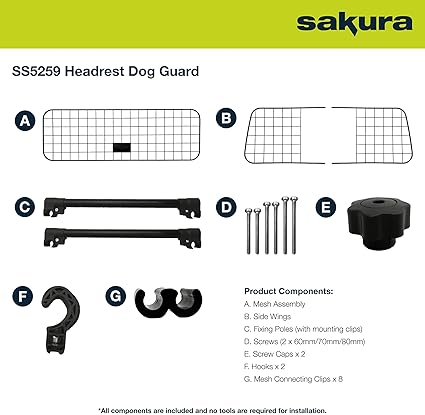Car Dog Guard – Adjustable Boot Divider for Pet Safety