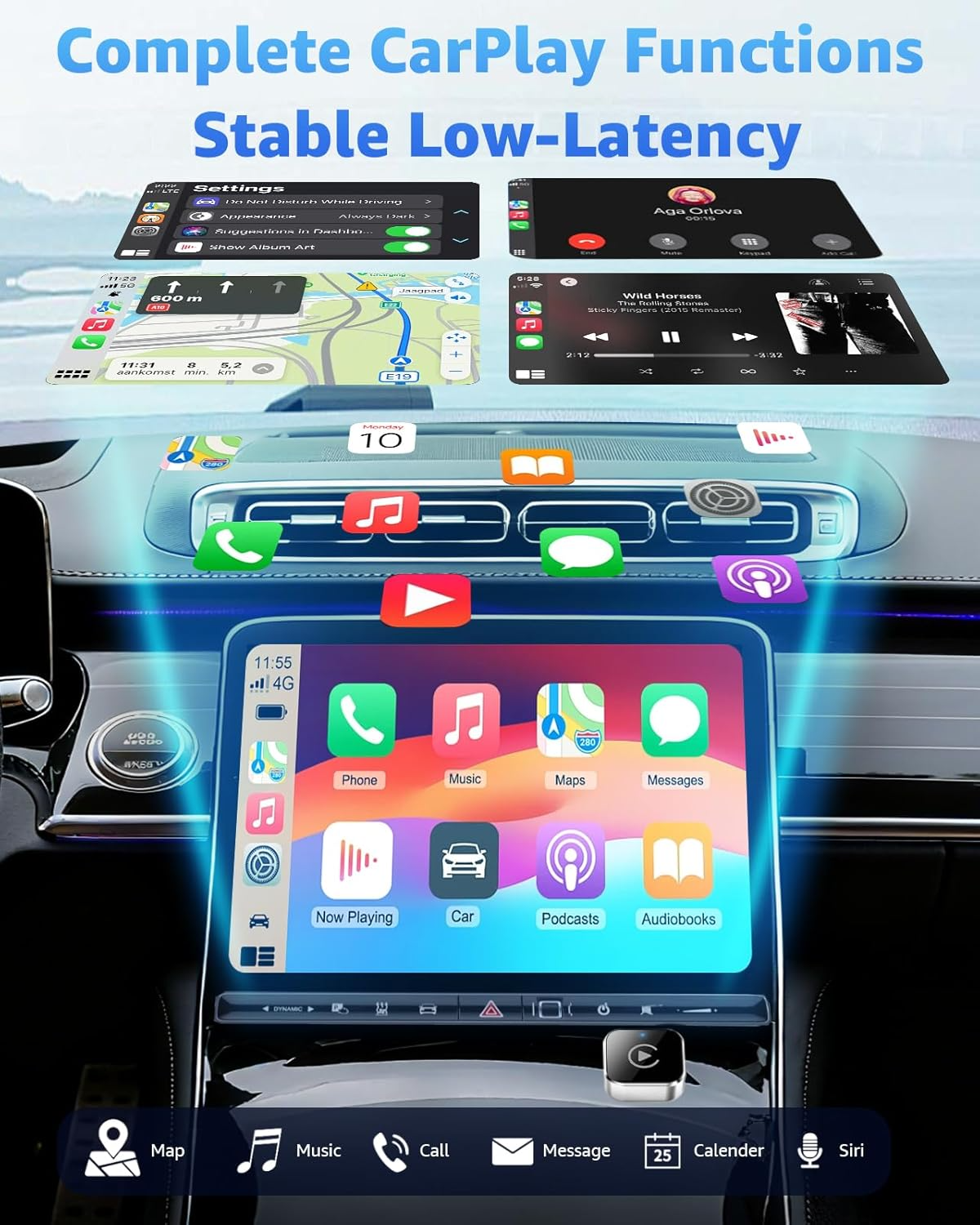 Wireless CarPlay Adapter – Convert Wired to Wireless CarPlay & Android Auto