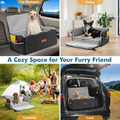 Dog Car Seat Bed – Back Seat Booster & Travel Bed for Pets
