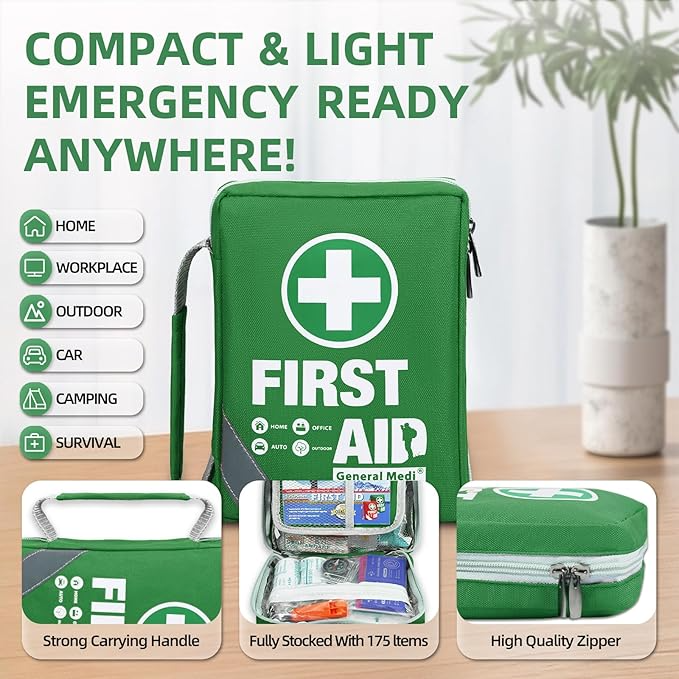 Car First Aid Kit – Emergency Medical Kit for Travel & Road Safety