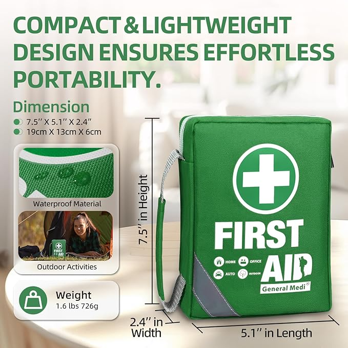 Car First Aid Kit – Emergency Medical Kit for Travel & Road Safety