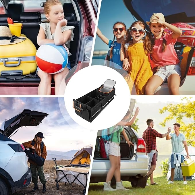 Omoda 115L Car Boot Organiser | Foldable Storage Box with Cooler Bag