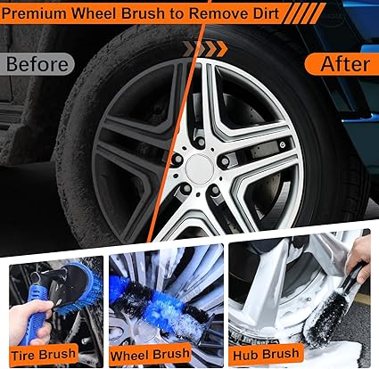 Car Cleaning Kit – 41 Piece Detailing Set for Interior & Exterior Care