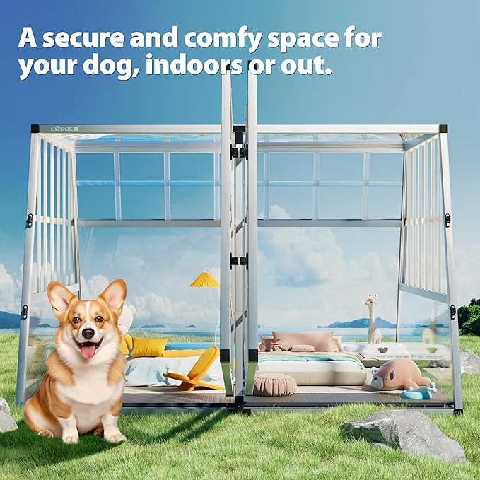 Dog Car Crate – Lockable Aluminium Travel Cage for Boot