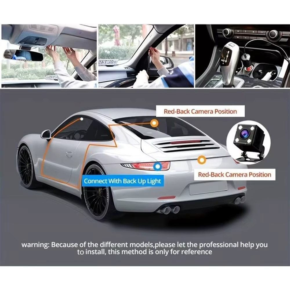 Omoda 1080P 3-Channel Dash Cam | Front, Rear & Interior Camera with 32GB Card