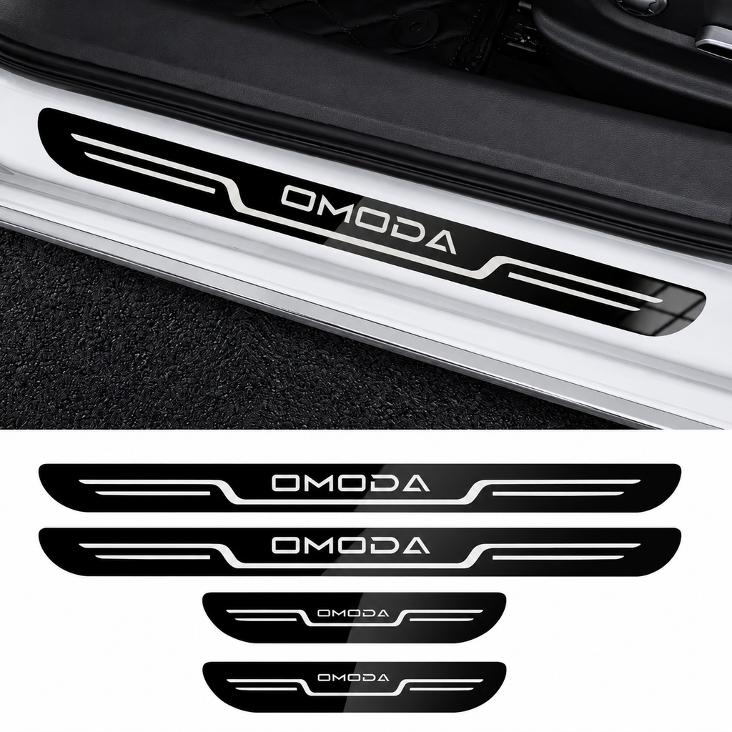 Omoda Door Sill Protectors | 4pcs Stainless Steel Threshold Strips