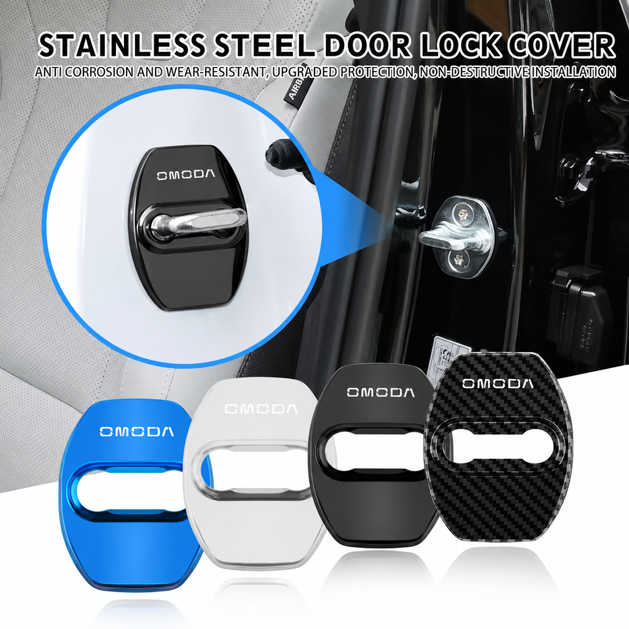 Omoda Door Lock Buckle Covers | 4pcs Protective Interior Set