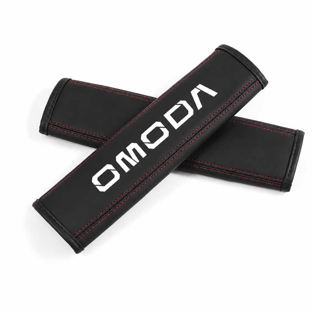 Omoda Car Seat Neck Pillow & Seat Belt Shoulder Pad Set | Comfort Headrest Cushions
