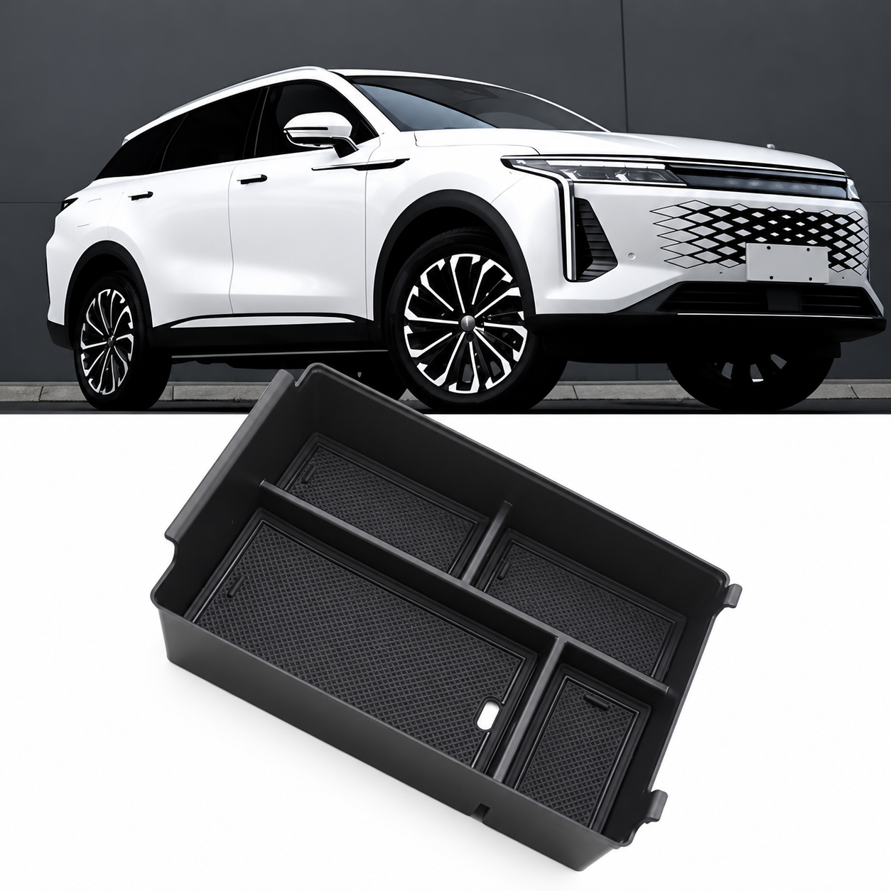 Omoda 9 Centre Console Armrest Storage Tray | Organiser Box