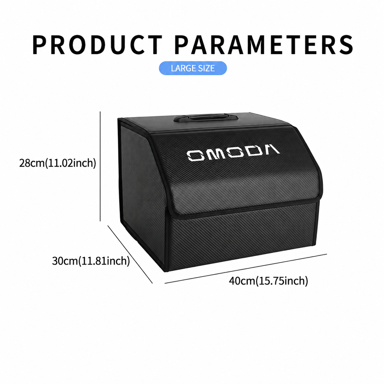 Omoda Boot Storage Box | Leather Collapsible Car Trunk Organiser