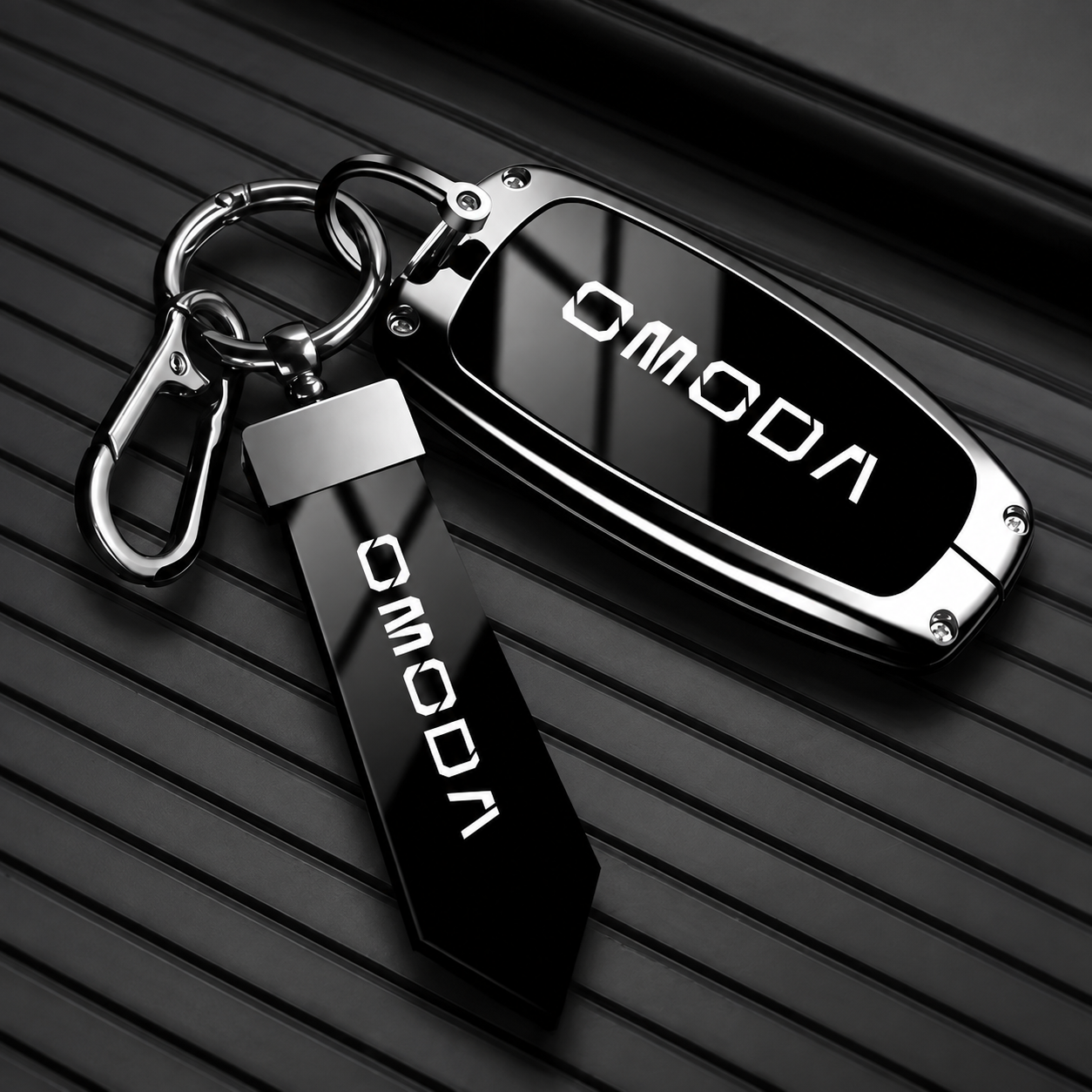 Omoda Premium Smart Key Cover with Keychain | Protective Key Case