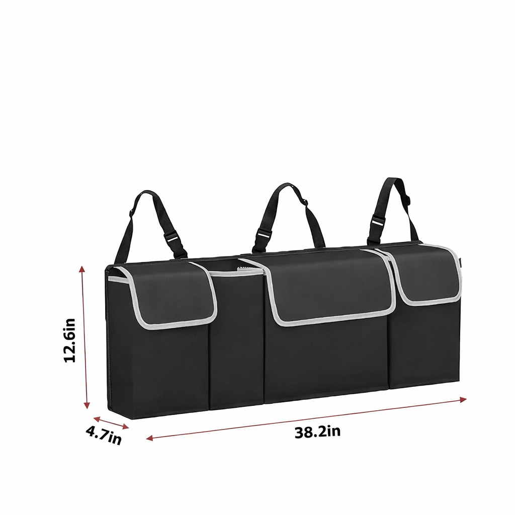 Omoda Oxford Rear Seat Back Organiser | Foldable Multi-Pocket Car Storage