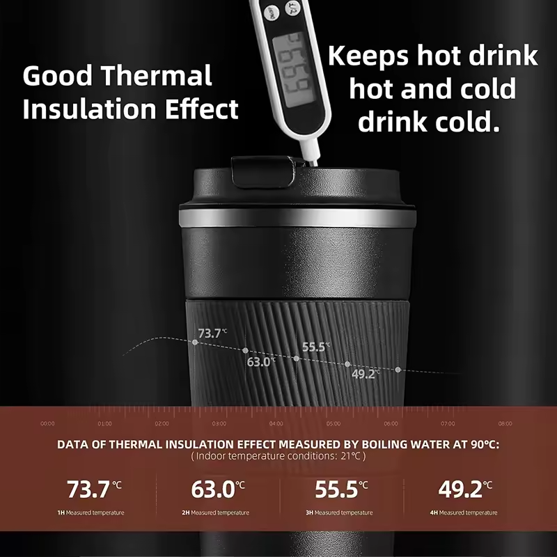 Omoda Stainless Steel Coffee Mug | Thermal Insulated Car Travel Cup