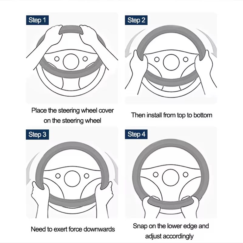 Omoda D-Shape Steering Wheel Cover | Leather Grip Protector