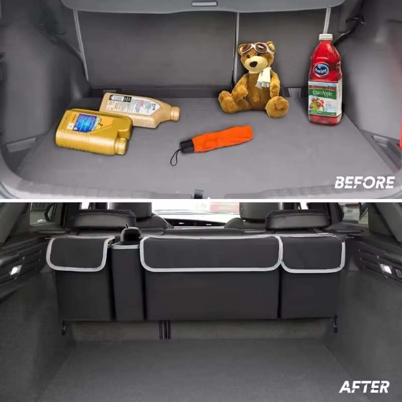 Omoda Oxford Rear Seat Back Organiser | Foldable Multi-Pocket Car Storage