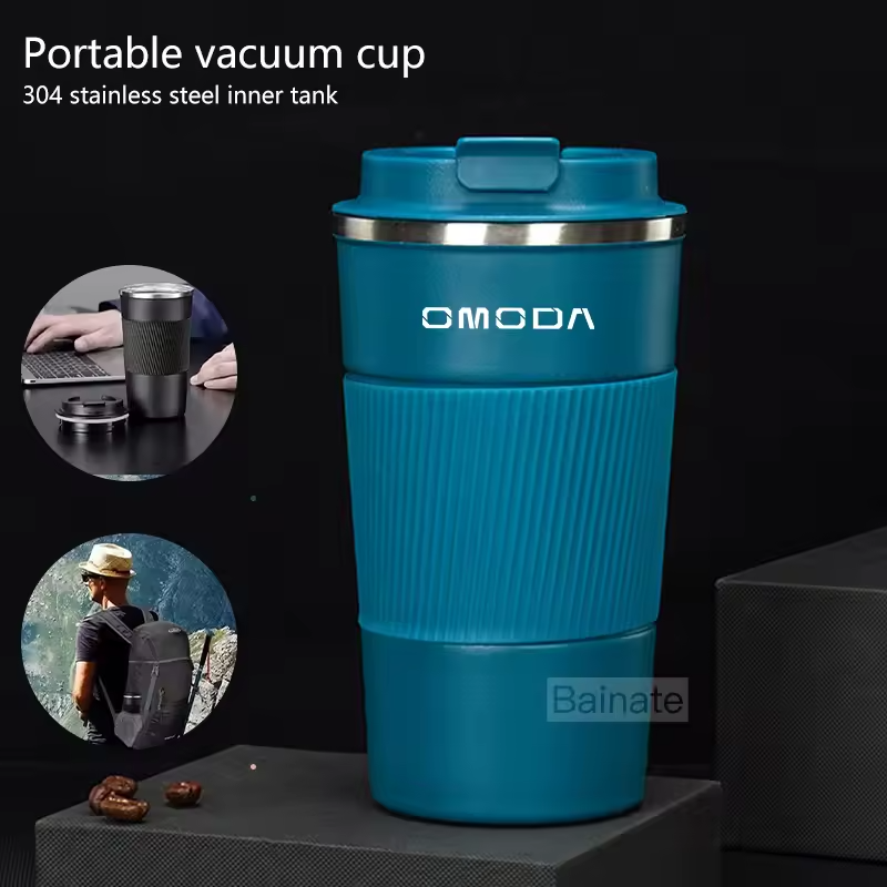 Omoda Stainless Steel Coffee Mug | Thermal Insulated Car Travel Cup