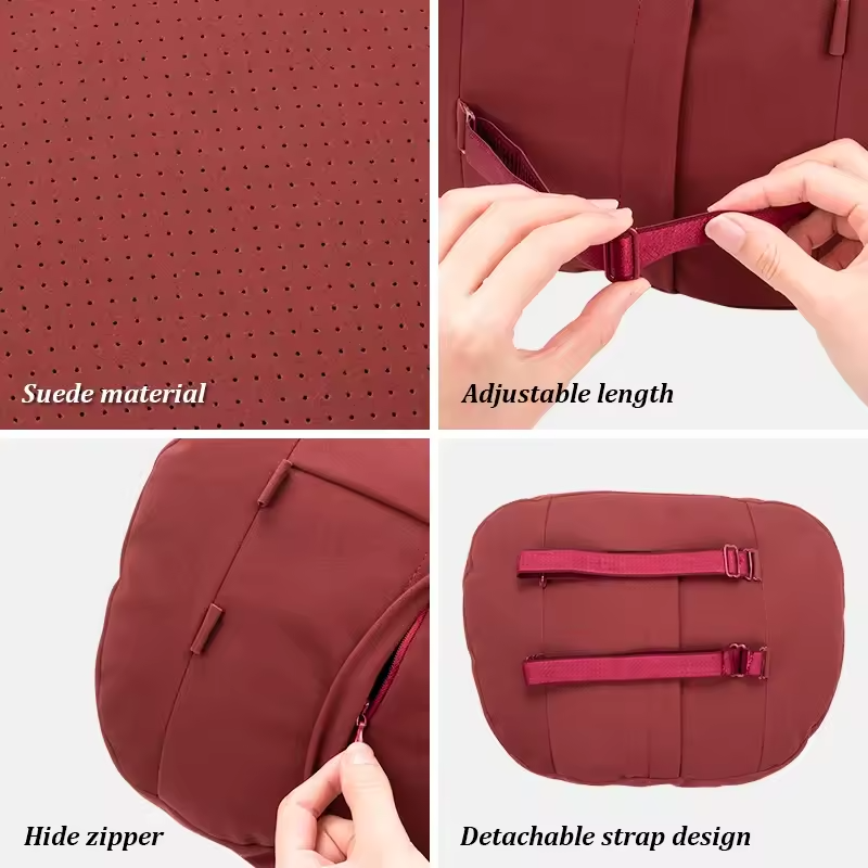 Omoda Suede Headrest Pillow | Breathable Car Neck Support Cushion