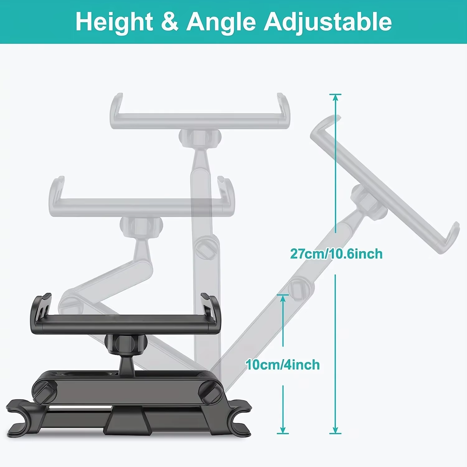 Omoda Rear Seat Tablet & Phone Holder | Adjustable Headrest Mount