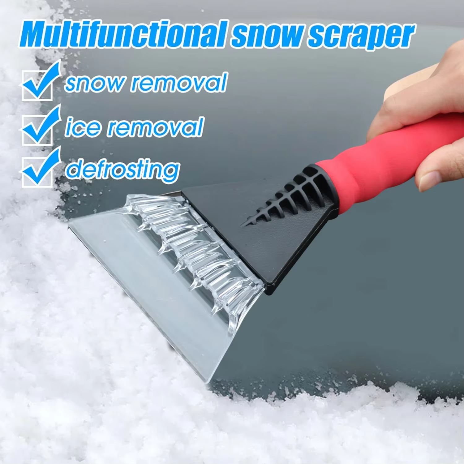 Omoda Car Ice Scraper | Heavy-Duty Windscreen Snow & Ice Remover
