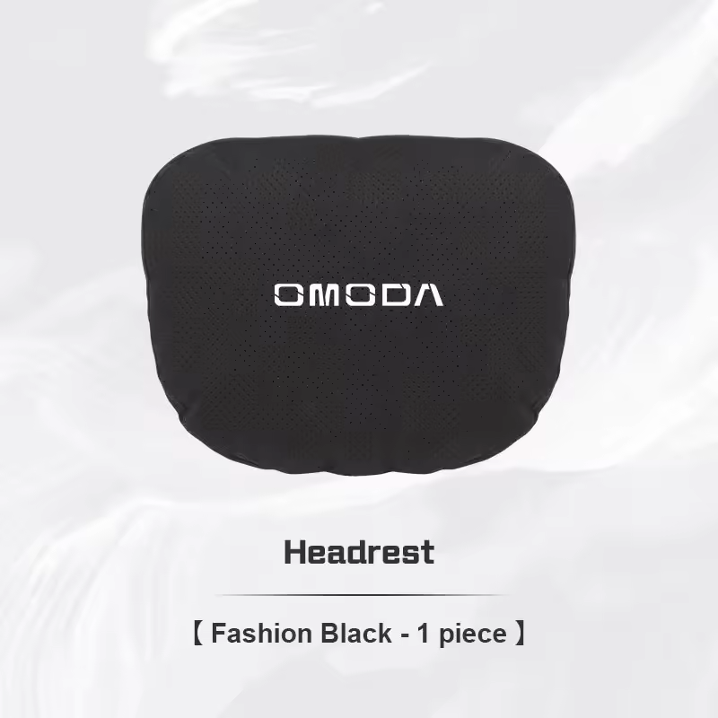 Omoda Suede Headrest Pillow | Breathable Car Neck Support Cushion