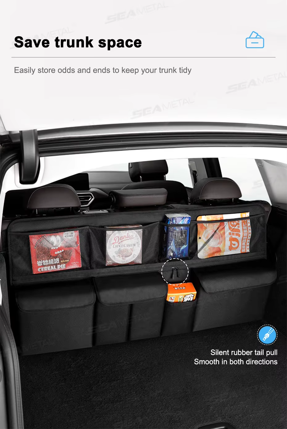 Omoda Foldable Car Trunk Hanging Storage Bag | Rear Seat Back Organiser