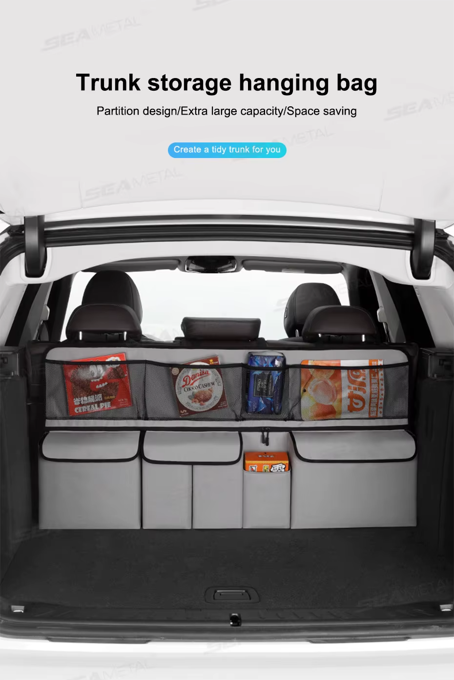 Omoda Foldable Car Trunk Hanging Storage Bag | Rear Seat Back Organiser
