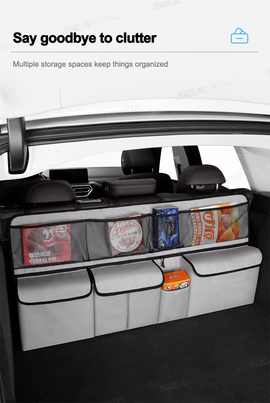 Omoda Foldable Car Trunk Hanging Storage Bag | Rear Seat Back Organiser