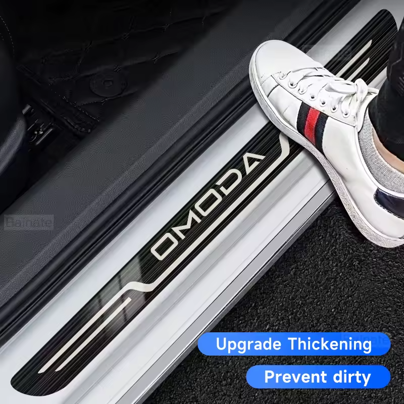 Omoda Door Sill Protectors | 4pcs Stainless Steel Threshold Strips