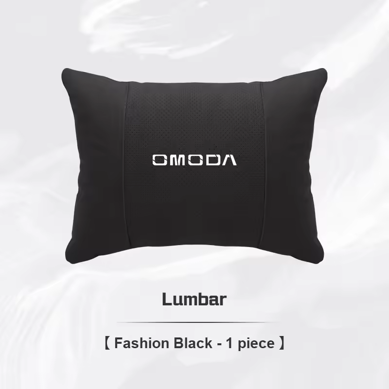 Omoda Suede Lumbar Cushion | Breathable Car Lower Back Support Pillow