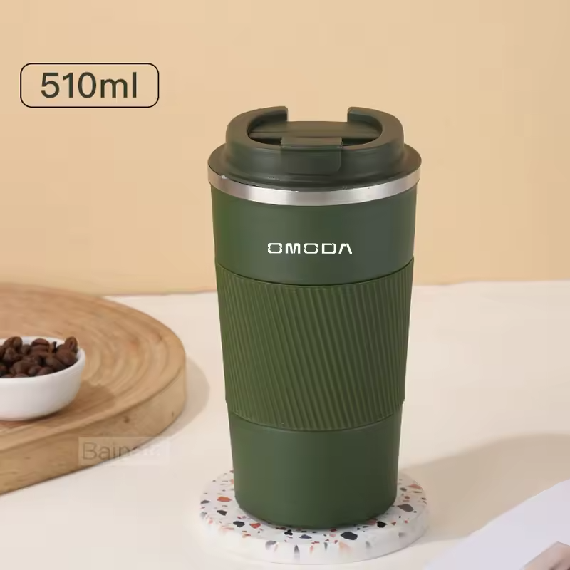 Omoda Stainless Steel Coffee Mug | Thermal Insulated Car Travel Cup